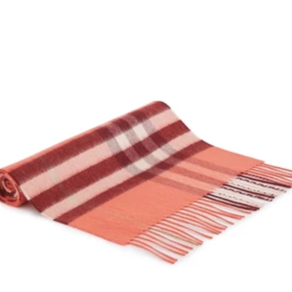 New BURBERRY Giant Check cashmere scarf - Picture 1 of 3